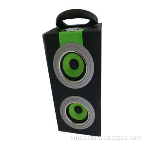 Portable wooden speaker with SD/USB/FM functions